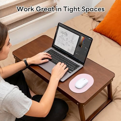 Oval Mouse Pad 6x8in Non-Slip for Laptop,Pink