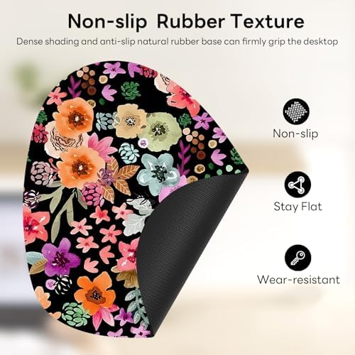 Water Drop Mouse Pad 7.3x8in Non-Slip for Laptop, Bird