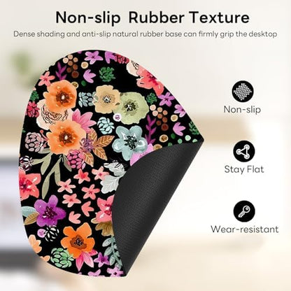 Water Drop Mouse Pad 7.3x8in Non-Slip for Laptop, Bird