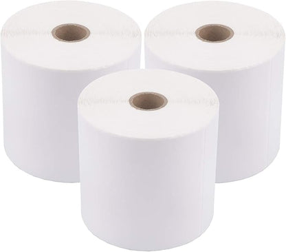 enKo (3 Rolls, 1350 Labels) 4 x 6 Direct Thermal Address & Shipping Labels - Compatible 4x6 Shipping Label for Zebra Printer 2844 ZP450 ZP-500 ZP-505, Rollo, Eltron, Neatoscan
