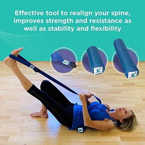 Pain Free at Sea - Posture Long & Short Foam Roll, Towel & Strap Yoga Belt - Physical Therapy Equipment - Yoga Accessories - Posture Rolls - Yoga Straps for Stretching - Physical Therapy Strap