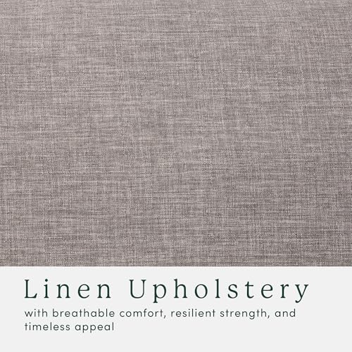 Nash Modern Farmhouse Linen Swivel Accent Chairs, 2-Pack, Dark Grey