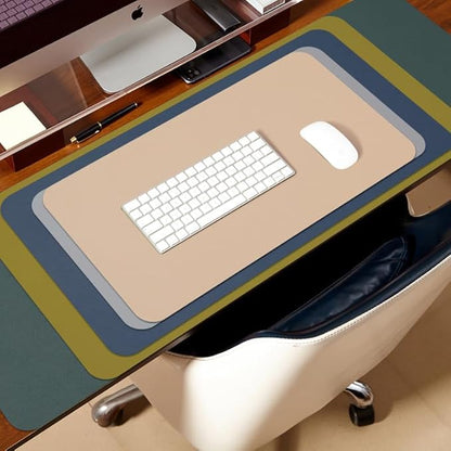 HOMIEAZICOZI Leather Desk Mat - Non-Slip PU Pad for Office and Home Organization Accessories Ideal Large Mouse Mats on Top of Desks (Dark Gray,36''x 17'') (DPD-DGr-L)