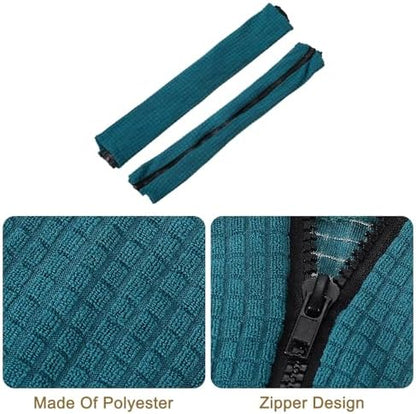 UXCELL 4pcs Office Chair Arm Covers - Stretchable Computer Chair Armrest Protectors for Office & Gaming Chairs, Dark Green