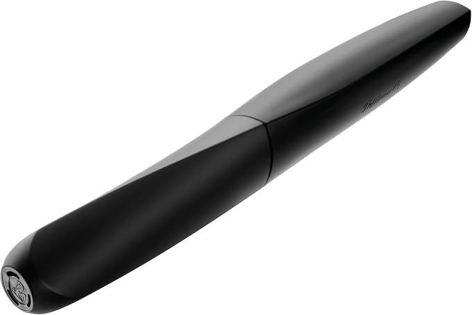 Pelikan Twist Fountain Pen with 1 Ink Cartridge, Medium Nib, Black, Boxed (946806)