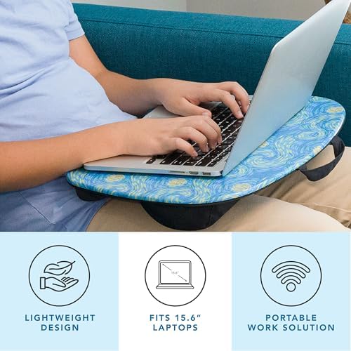 LAPGEAR MyStyle Lap Desk – Starry Blue, Fits 15.6” Laptops
