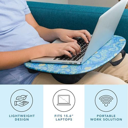 LAPGEAR MyStyle Lap Desk – Starry Blue, Fits 15.6” Laptops