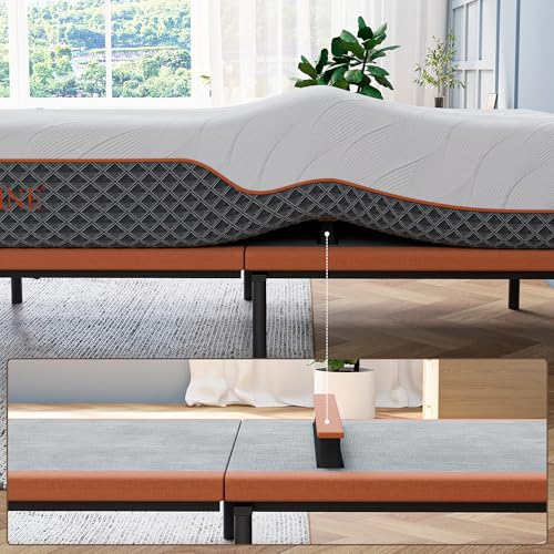 Split King Adjustable Bed Frame 14" Hybrid Matt with Dual USB