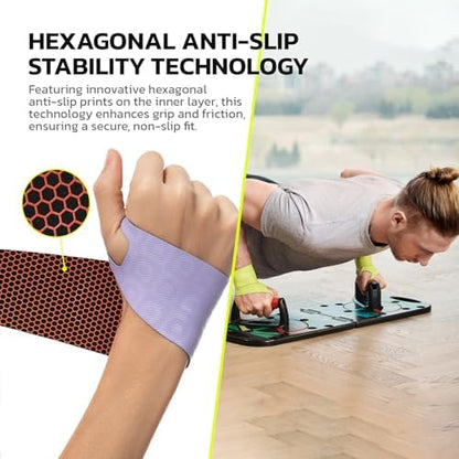 Adjustable Wrist Brace for Pain Relief, Carpal Tunnel & Tendonitis Support – Ergonomic Compression, Breathable & Anti-Slip Design, Fits Left & Right Hand, Ideal for Sports, Gaming & Office Use Purple