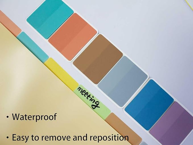 ELII 500 PCS Tabs for Annotating Books, Clear Book Tabs Sticky Index Tabs Sticky Notes,Labels for Pages Notebooks