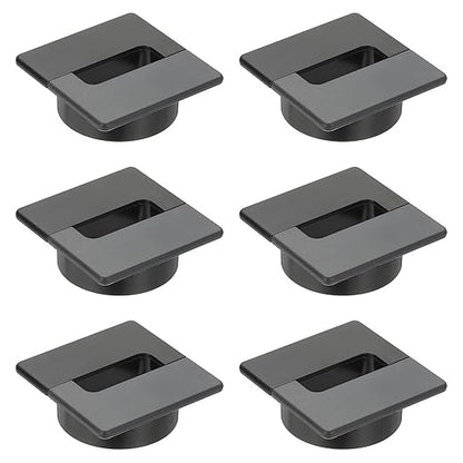 PATIKIL 2.8inch Desk Grommet, 6Pcs Cable Grommet Wire Management Cable Hole Cover Cord Organizer for Office Home Table Countertop, Black Grey