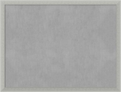 Amanti Art Silver Framed Magnetic Board 20x26 Medium Vision Board for use with Magnets, 100% Metal Sheet to Display Items as Office Decor or for Home Organization in mudroom, Kitchen or Kids Room