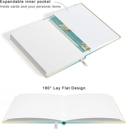 Lined Journal Notebook, Hardcover Journal for Women, Medium 5.7 x 8.4 in, 160 Pages Thick Paper, Cute Aesthetic Floral College Ruled Notebook for Writing Journaling Work School Office, Quotes