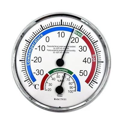 5" Indoor Outdoor Hygrometer/Thermometer, Humidity Gauge Indicator Temperature Humidity Monitor for Home, Office, Garden, Patio, Warehouse