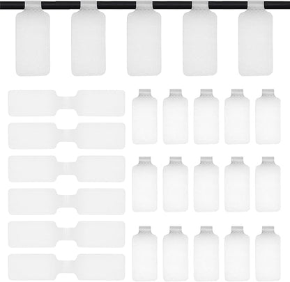 50 Pcs Cable Labels Nylon Writable Cord Tags Reusable Cable Cord Wire Labels for Electronics Office Computers Management and Identification