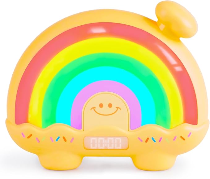 Timer Pal Rainbow Timer for Kids, Visual Timer for Kids with Night Light, Color-Changing Magnetic Visual Timer for Classroom/Calming Corner/Home (Yellow)