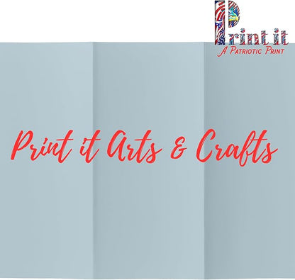Printit Colors Multipurpose Paper, 20 lbs., 8.5" x 11", Blue, 500 Sheets/Ream – Premium Colored Copy Paper for Printing, School, and Office Use