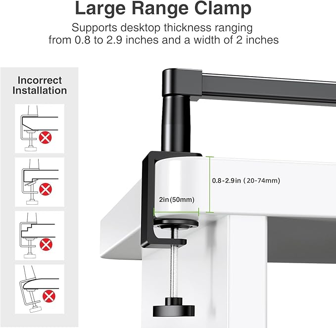 elitehood 28in Long Arm iPad Desk Mount, Heavy Duty Aluminum Tablet Arm Mount for Desk Bed Sofa, Compatible with iPad Pro 13/12.9 Air Mini, iPhone, Portable Monitor and 4.7-13in Tablets