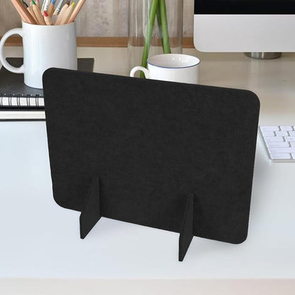HOODANCOS 2pcs Felt Privacy Panel for Desktop Noise Reduction No Drill Installation Versatile Tabletop Separator for Office Classroom and Home Use