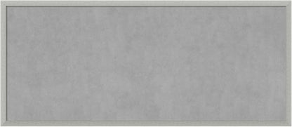 Amanti Art Silver Framed Magnetic Board 22x50 Oversize Vision Board for use with Magnets, 100% Metal Sheet to Display Items as Office Decor or for Home Organization in mudroom, Kitchen or Kids Room