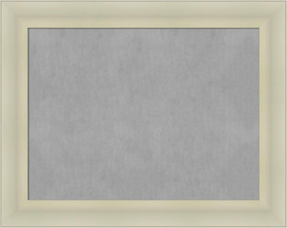 Amanti Art Silver Framed Magnetic Board 23x29 Medium Vision Board for use with Magnets, 100% Metal Sheet to Display Items as Office Decor or for Home Organization in mudroom, Kitchen or Kids Room
