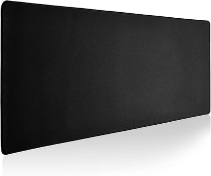 Reniteco Large Gaming Mouse Pad with Durable Stitched Edges, Non-Slip Rubber Base, Big Computer Keyboard Mouse Mat Desk Pad for Home Office Gaming Work, 31.5''x11.8''x0.12'', Black
