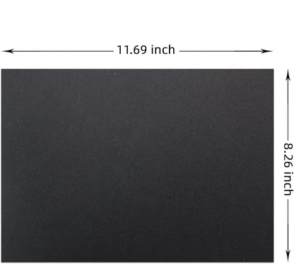 LIVHOLIC 100 Sheets Black Colored Card Stock Paper 92LB 250GSM A4 Thick Construction Paper Smooth Cardstock for DIY Crafts Scrapbooking