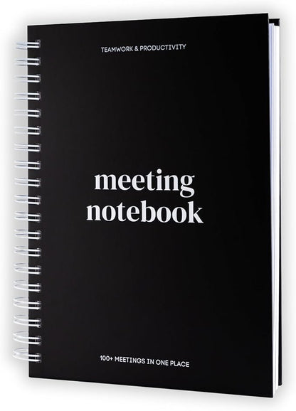 Lamare Meeting Notebook for Work Organization – Perfect Work Notebook for Note Taking, Meeting Planner and Office Supplies for Men & Women