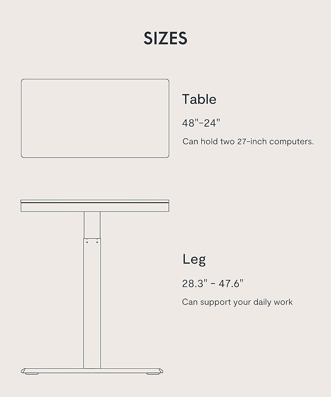 FLEXISPOT Electric Standing Desk with Drawer Storage Adjustable Height Quick Assembly Table w/USB Charge Ports (Natural Desktop + Black Frame)