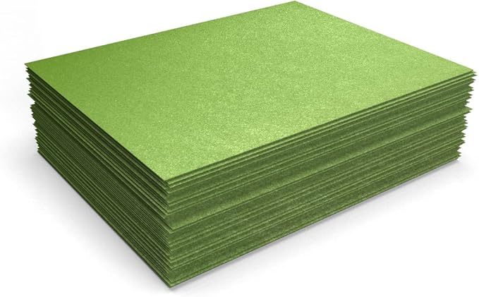 LUXPaper 8.5" x 11" Cardstock | Letter Size | Fairway Metallic | 105lb. Cover (192lb. Text) | 50 Qty
