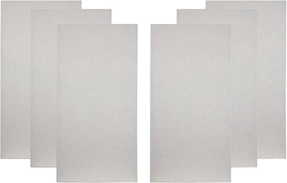 ATS Acoustics Home Office Residential Acoustic Treatment Room Kit Sound Absorbing Acoustic Panel 6 Pack for 50-100 Sq Ft (Oyster)