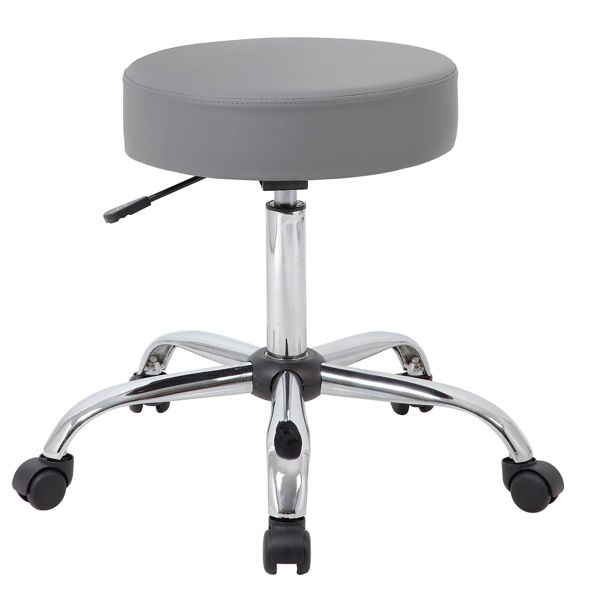 Adjustable Upholstered Medical Stool in Grey (B240-GY)