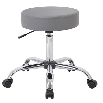 Adjustable Upholstered Medical Stool in Grey (B240-GY)