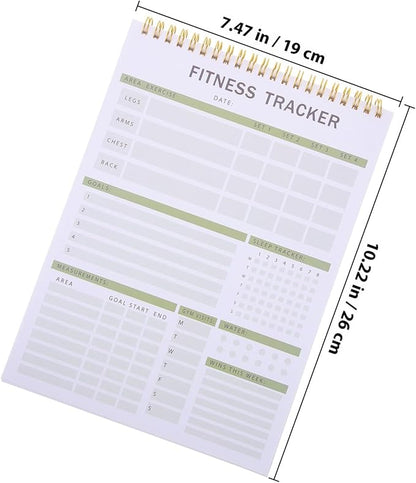 CIYODO Fitness Journal Notebook Workout Planner with Daily Training Schedule and Yearly Fitness Tracker for Exercise Planning and Progress Tracking