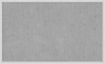Amanti Art Silver Framed Magnetic Board 25x41 Large Vision Board for use with Magnets, 100% Metal Sheet to Display Items as Office Decor or for Home Organization in mudroom, Kitchen or Kids Room