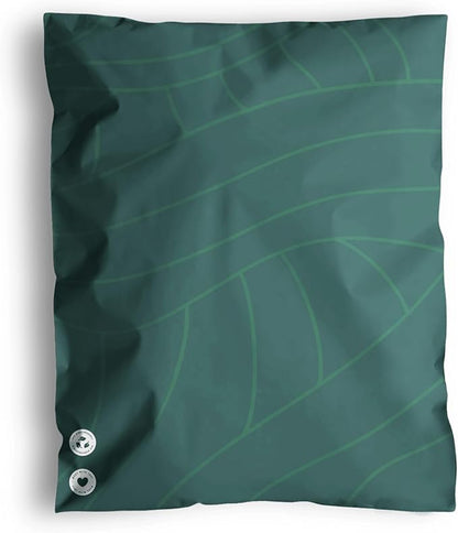 Poly Mailers 14.5 x 19 Inch - 100 pack Biodegradable Shipping Bags for Clothes and Large Items - Impack Self-Seal Waterproof Thick Mailing Envelope for Accessories & Clothing - Olive Leaf