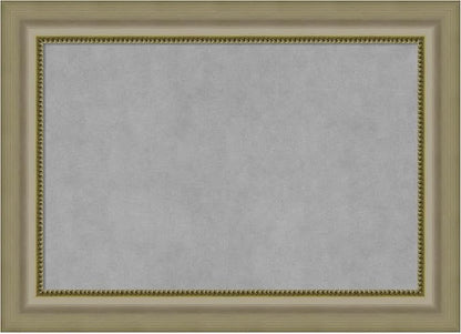 Amanti Art Silver Framed Magnetic Board 21x29 Medium Vision Board for use with Magnets, 100% Metal Sheet to Display Items as Office Decor or for Home Organization in mudroom, Kitchen or Kids Room