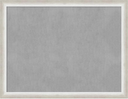 Amanti Art Silver Framed Magnetic Board 20x26 Medium Vision Board for use with Magnets, 100% Metal Sheet to Display Items as Office Decor or for Home Organization in mudroom, Kitchen or Kids Room