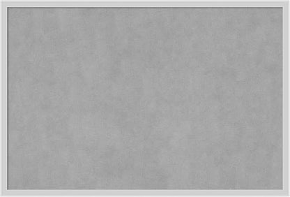 Amanti Art Silver Framed Magnetic Board 25x37 Large Vision Board for use with Magnets, 100% Metal Sheet to Display Items as Office Decor or for Home Organization in mudroom, Kitchen or Kids Room