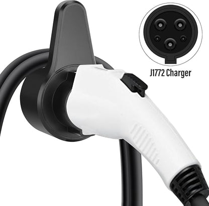 J&D EV Charger Holder for SAE J1772 Charger, EV Type 1 Plug Holder Wall Mount Charging Cable Organizer Wall Bracket Charger Holder for J1772 Connectors, Electric Car Charger Holster Dock