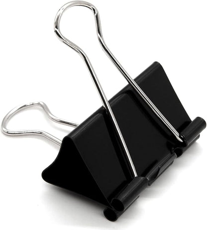 Extra Large Binder Clips 2.4 Inch (60 Pack), Large Binder Clips Big Paper Clips Clamps for Office and Home Supplies, Black