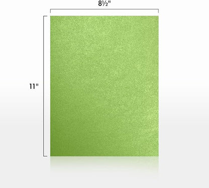 LUXPaper 8.5" x 11" Cardstock | Letter Size | Fairway Metallic | 105lb. Cover (192lb. Text) | 50 Qty