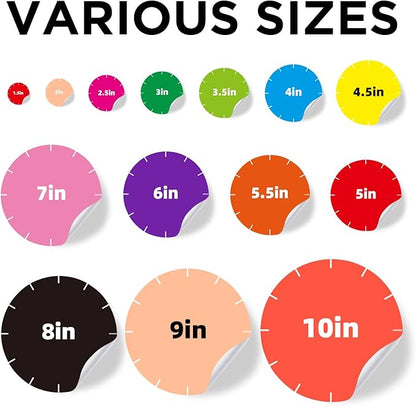 AHEADGOODS Custom Stickers - Personalized Labels, Circle, 5"x5", 100 Count, Vinyl, Waterproof, Glossy Finish, Business & Personal Use