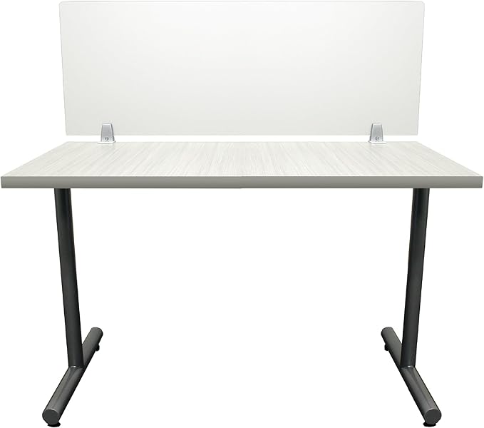 OBEX Frosted Acrylic Desk Mounted Privacy Panel, 18" x 30", Frosted