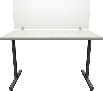 OBEX Frosted Acrylic Desk Mounted Privacy Panel, 18" x 30", Frosted