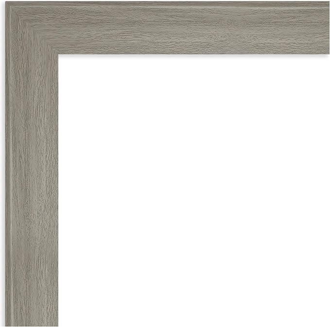 Amanti Art Grey Framed Magnetic Board 24x52 Oversize Vision Board for use with Magnets, 100% Metal Sheet to Display Items as Office Decor or for Home Organization in mudroom, Kitchen or Kids Room