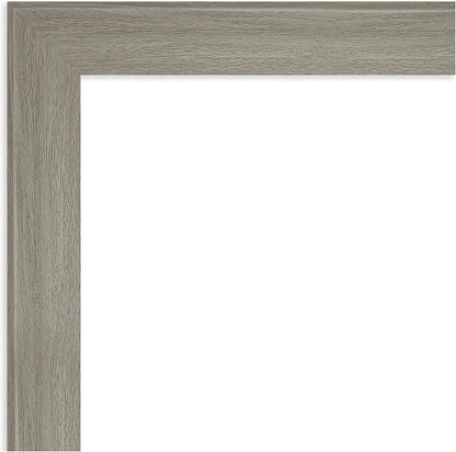 Amanti Art Grey Framed Magnetic Board 24x52 Oversize Vision Board for use with Magnets, 100% Metal Sheet to Display Items as Office Decor or for Home Organization in mudroom, Kitchen or Kids Room