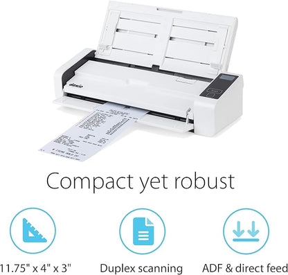 Doxie Pro DX400 - Duplex Document Scanner and Receipt Scanner for Home and Office with Amazing Software for Mac and PC