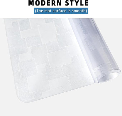 Chair Mat for Hardwood Floor, 45x53 inches Floor Mat Protector for Office Chair, Desk, Home, Frosted Pattern Rectangle Floors Protector