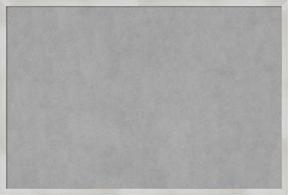 Amanti Art Silver Framed Magnetic Board 25x37 Large Vision Board for use with Magnets, 100% Metal Sheet to Display Items as Office Decor or for Home Organization in mudroom, Kitchen or Kids Room